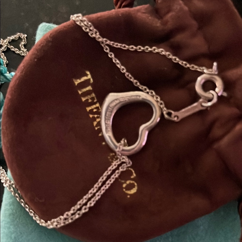 Tiffany & Co. Silver Heart Necklace - Picture 2 of 2